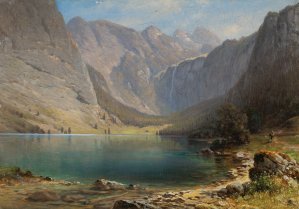 Aleksander Świeszewski, PEJZAŻ ALPEJSKI, 1887