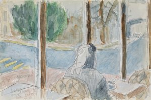 Józef Czapski, KOBIETA W KAWIARNI