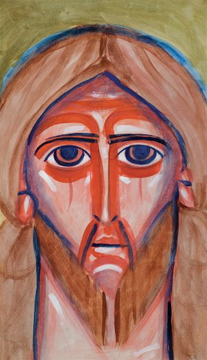 Jerzy Nowosielski, CHRYSTUS (KOMPOZYCJA DWUSTRONNA), LATA 50. XX W