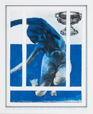 Zbigniew Makowski, AND THE WAVES FLOWED ABOVE HIM..., 1981