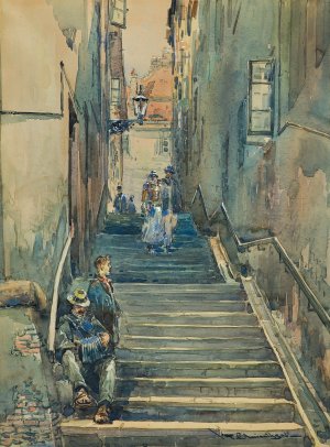 Władysław Chmieliński (Stachowicz), ULICA KAMIENNE SCHODKI W WARSZAWIE, PRZED 1939