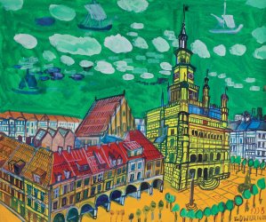 Edward Dwurnik, POZNAŃ - RATUSZ, 1998