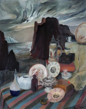 Maria Anto, MARTWA NATURA Z CZARNĄ SKAŁĄ, 1986