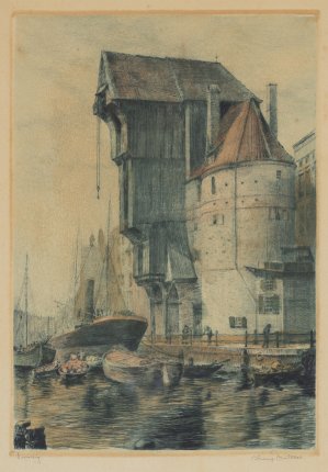 Hugo Eichler, ŻURAW W GDAŃSKU, OK. 1930