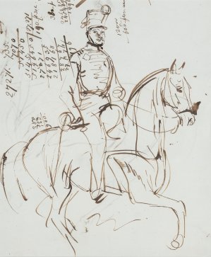 Piotr Michałowski, SZKIC OFICERA NA KONIU