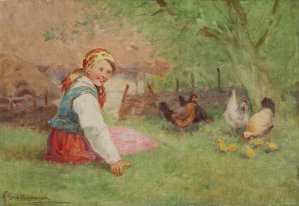 Adam Setkowicz, DZIEWCZYNA Z KURAMI