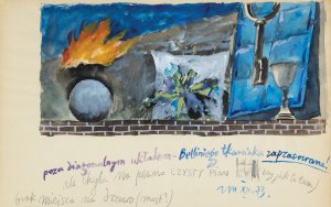 Zbigniew Makowski, KOMPOZYCJA Z KLUCZEM I KIELICHEM, 1973