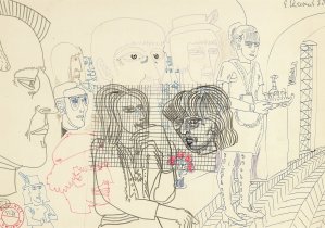 Edward Dwurnik, KAWIARNIA I, Z CYKLU „LEGNICA”, 1970