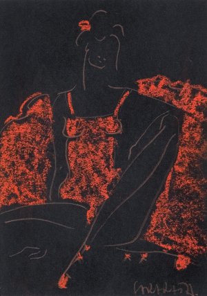 Joanna Sarapata, BALERINA W CZERWIENI, 2021