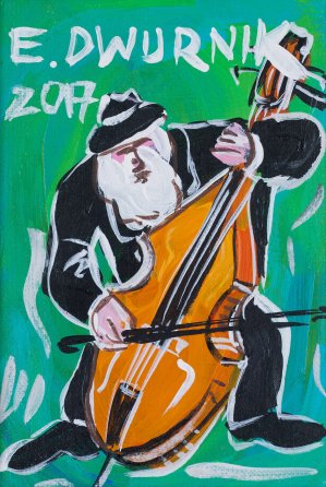 Edward Dwurnik, KONTRABASISTA, 2017